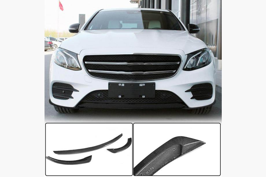 Mercedes E-class W213 2016-2023 Frontlippe V2 für AMG-Line / E43 AMG 2016-2019, Carbon Image