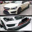 Mercedes CLA C117 2013-2019 Frontstoßstange Lippe Aufsatz (für CLA45 AMG SD 2013-2015, Carbon) Foto 3