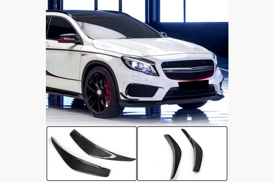 Mercedes CLA C117 2013-2019 Carbon Frontstoßstangen Abdeckungen für CLA45 AMG SD Image