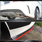 Mercedes CLA C117 2013-2019 Heckstoßstangen Abdeckung V2 (für AMG-Line / CLA45 AMG SD, Carbon) Foto 8