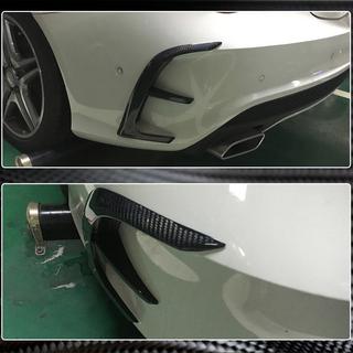 Heckstoßstangenabdeckungen (für AMG-Line / CLA45 AMG SD 2013-2016, Carbon) Foto 4