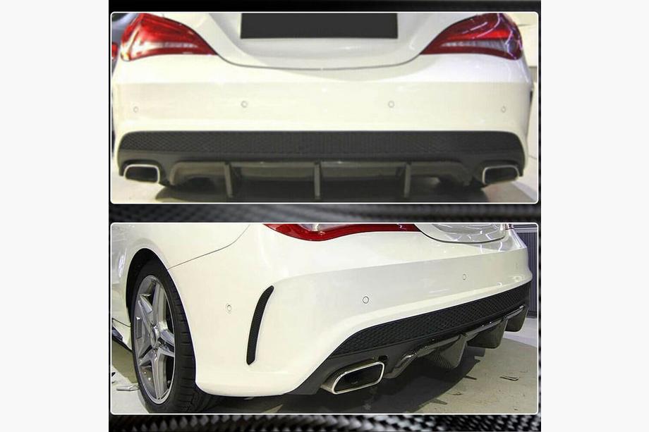 Mercedes CLA C117 2013-2019 Heckdiffusor V2 (für AMG-Line / CLA45 AMG 2013-2016, Carbon) Foto 5