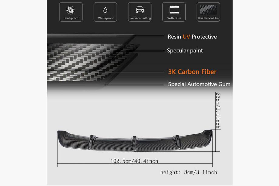 Mercedes CLA C117 2013-2019 Heckdiffusor V2 (für AMG-Line / CLA45 AMG 2013-2016, Carbon) Foto 7