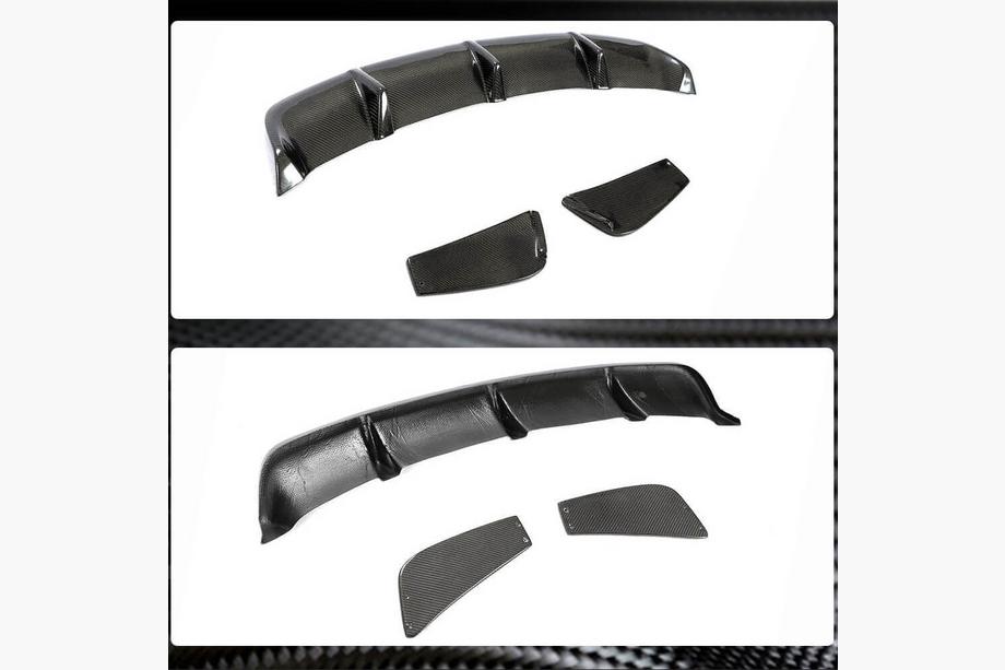 Mercedes CLA C117 2013-2019 Heckdiffusor V2 (für AMG-Line / CLA45 AMG 2013-2016, Carbon) Foto 9