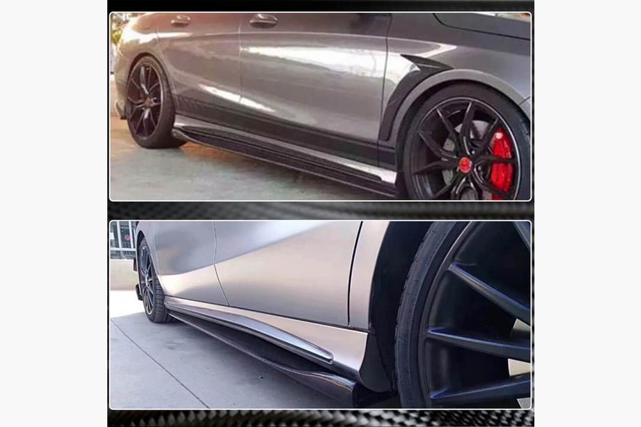 Mercedes CLA C117 2013-2019 Seitenschweller V3 (für HB, Carbon) Foto 3