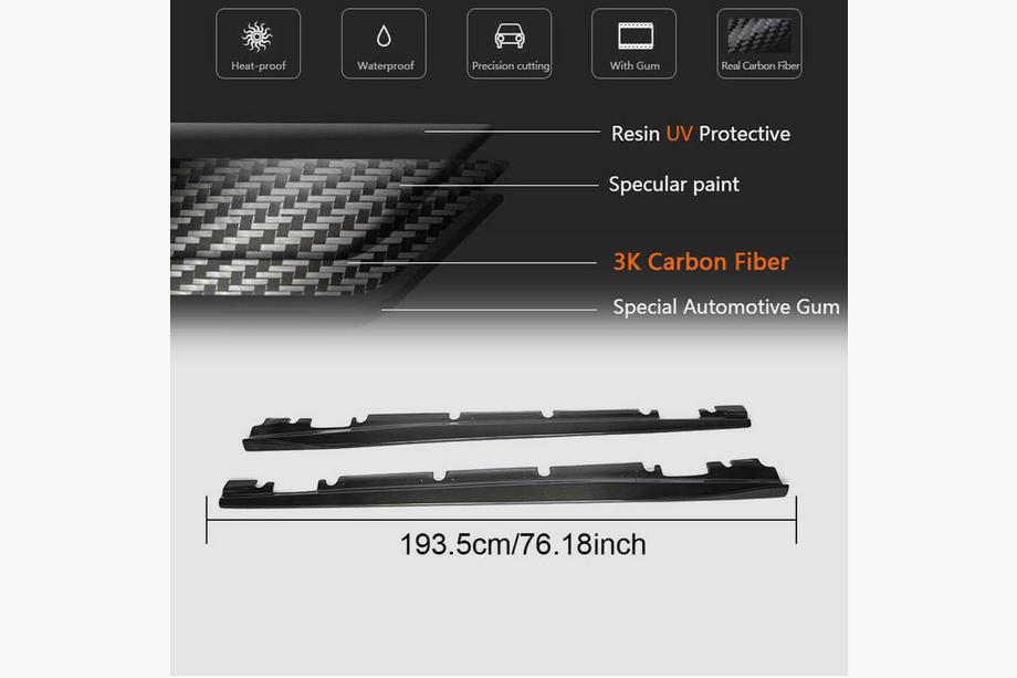Mercedes CLA C117 2013-2019 Seitenschweller V3 (für HB, Carbon) Foto 5