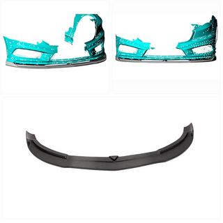 Frontlippe V1 für AMG-Line / A45 AMG HB 2013-2015, Carbon Foto 2