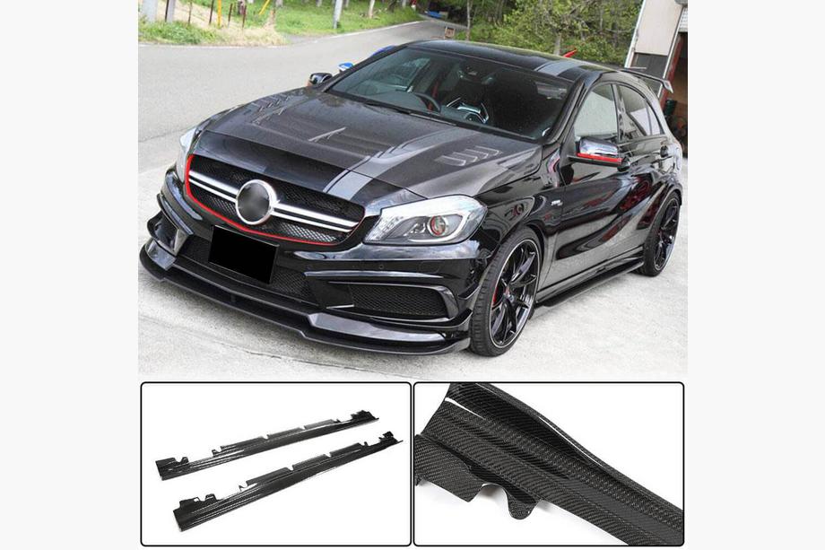 Mercedes A-class W176 2012-2018 Seitenschweller V4 (Carbon) Image