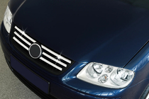 Volkswagen Polo 2001-2009 Chrom Kühlergrill Abdeckungen (Edelstahl) 2001-2003 Foto 1