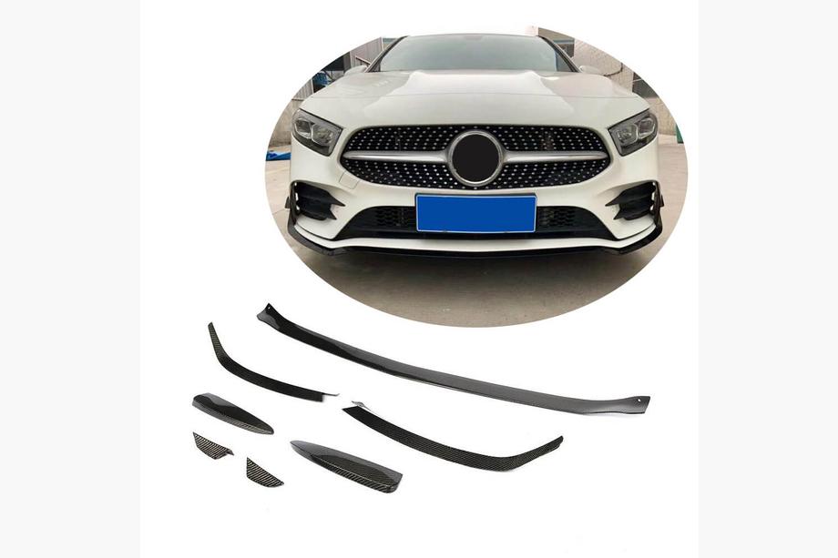 Mercedes A-class W177 2018- Frontlippe V1 für AMG-Line SD 2018-2021 Carbon Foto 1