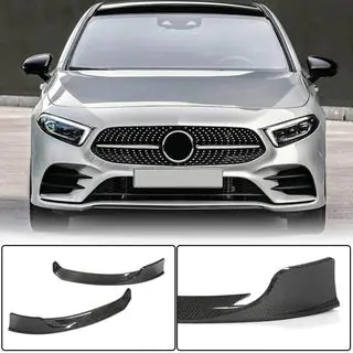 Frontstoßstangen Flaps Aufsätze (für AMG-Line 2018-2021, Carbon) Foto 1