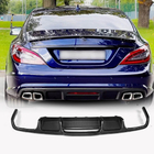 Mercedes CLS C218 2011-2018 Heckstoßstangen Diffusor (für Base/CLS63 AMG 2015-2018, Carbon) Foto 1