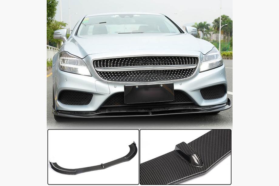 Mercedes CLS C218 2011-2018 Frontstoßstange Lippe Aufsatz (für Base SD 2015-2018, Carbon) Foto 1