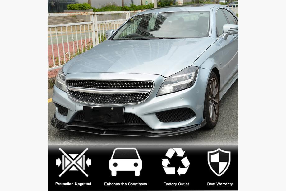 Mercedes CLS C218 2011-2018 Frontstoßstange Lippe Aufsatz (für Base SD 2015-2018, Carbon) Foto 2