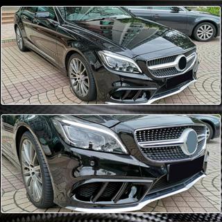 Carbon Frontstoßstangen Abdeckungen (für AMG-Line SD 2015-2018) Foto 3