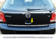 Volkswagen Polo 2001-2009 Kofferraumleiste 2005-2009 Edelstahl Foto 2