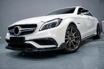 Mercedes CLS C218 2011-2018 Frontstoßstange Lippe V2 Aufsatz (für CLS63 AMG SD 2015-2018, Carbon) Foto 1