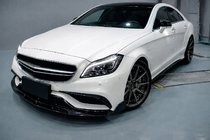 Mercedes CLS C218 2011-2018 Frontstoßstange Lippe V2 Aufsatz (für CLS63 AMG SD 2015-2018, Carbon) Foto 3