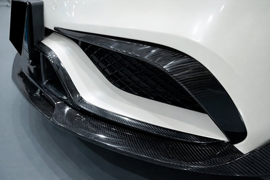 Mercedes CLS C218 2011-2018 Carbon Frontstoßstangenabdeckungen für CLS63 AMG SD 2015-2018 Image