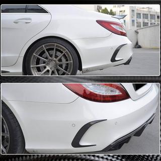 Heckstoßstangenabdeckungen (für Base / CLS63 AMG SD 2015-2018, Carbon) Foto 4