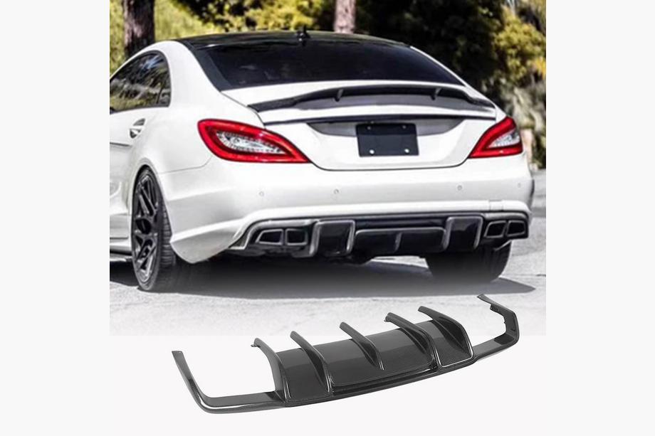Mercedes CLS C218 2011-2018 Heckdiffusor für AMG-Line/CLS63 AMG 2011-2014, Carbon Image