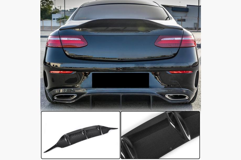 Mercedes E-class coupe C238 2016-2024 Heckdiffusor V2 für AMG-Line 2017-2019 Carbon Image