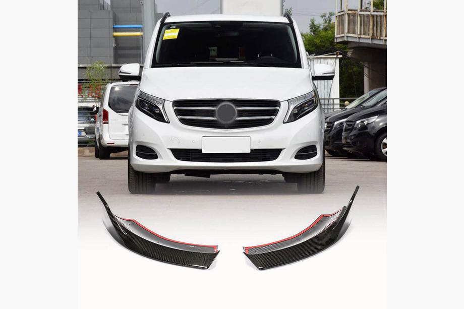 Mercedes Vito/V-class W447 2014- Frontstoßstangen Flaps Aufsätze (für V Class 2014-2019, Carbon) Image