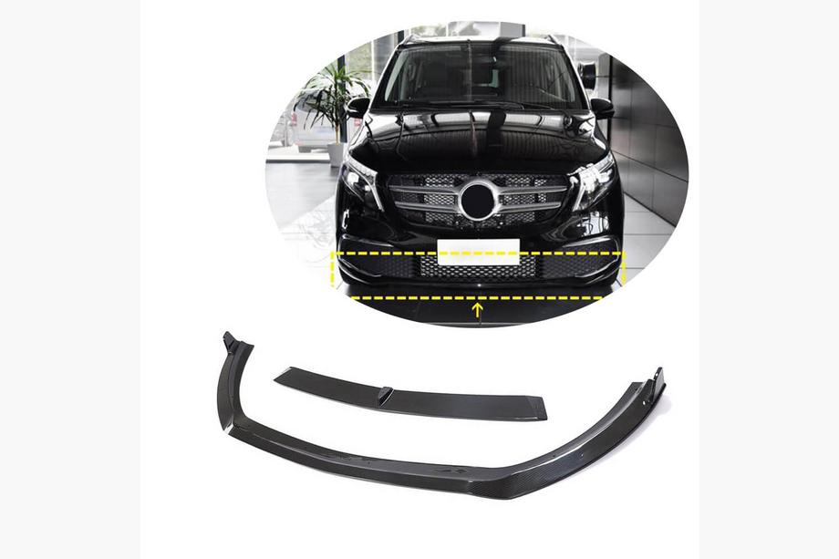 Mercedes Vito/V-class W447 2014- Frontstoßstangenlippe Aufsatz (2020+, Trockencarbon) Image