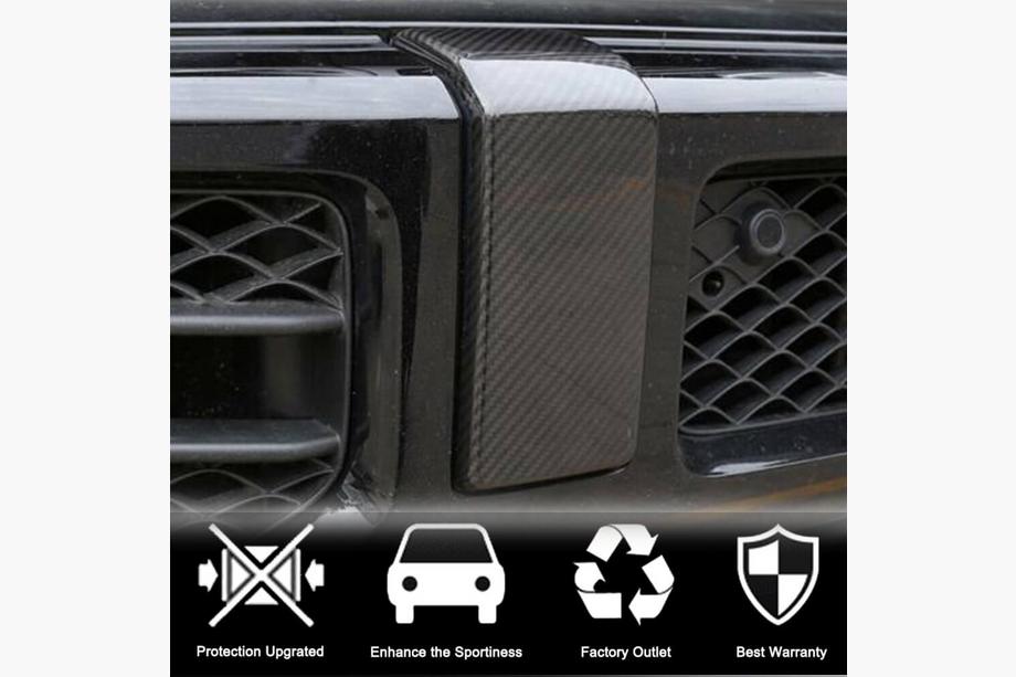 Mercedes G class W463 2018-2024 Satz Aufsätze für vordere und hintere Stoßstange (für G63 AMG, Trockencarbon) Foto 3