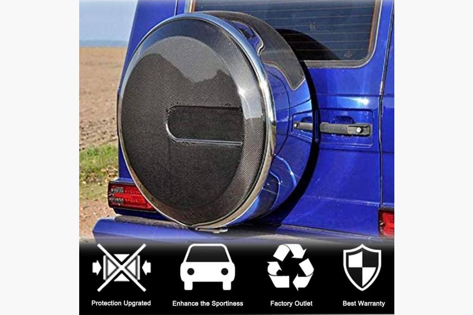 Mercedes G class W463 1990-2018 Abdeckung für Reserverad (2004-2018, Trockencarbon) Foto 2