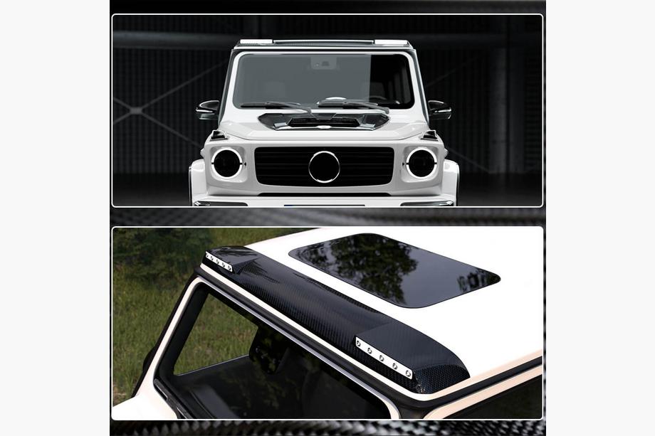 Mercedes G class W463 1990-2018 AMG-Design Heckspoiler (für 2004-2018, Carbon) Foto 7