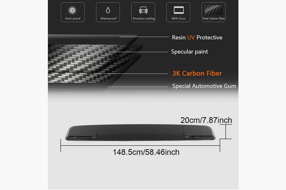 Mercedes G class W463 1990-2018 AMG-Design Heckspoiler (für 2004-2018, Carbon) Foto 8