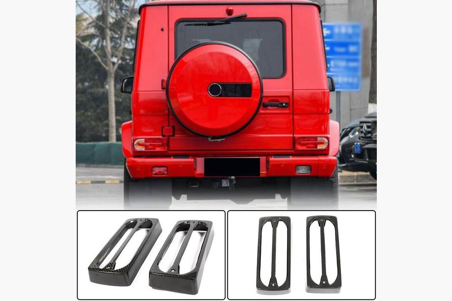 Mercedes G class W463 1990-2018 Abdeckungen für Rückleuchten (Dry Carbon) Image