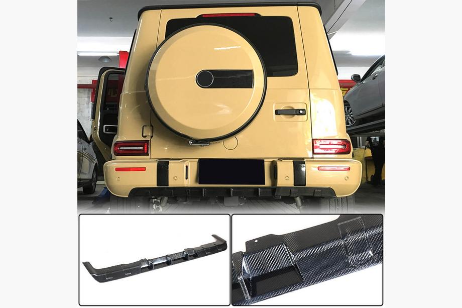 Mercedes G class W463 2018-2024 Heckdiffusor V1 für G63 AMG, Carbon Image