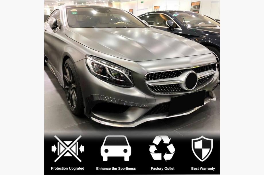 Mercedes S-class C217 Coupe 2014-2020 Carbon Frontstoßstangen Abdeckungen (für AMG-Line 2015-2018) Foto 4
