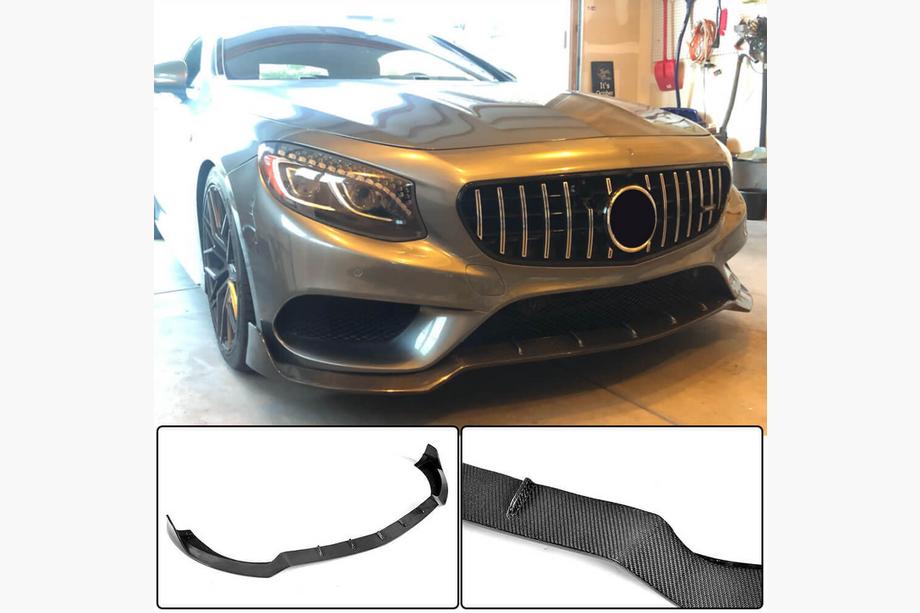 Mercedes S-class C217 Coupe 2014-2020 Frontlippe V2 für AMG-Line 2015-2018 Carbon Foto 2