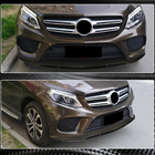 Mercedes GLE coupe C292 2015-2019 Frontlippe Stoßstange Aufsätze (für GLE43 AMG, Carbon) Foto 2