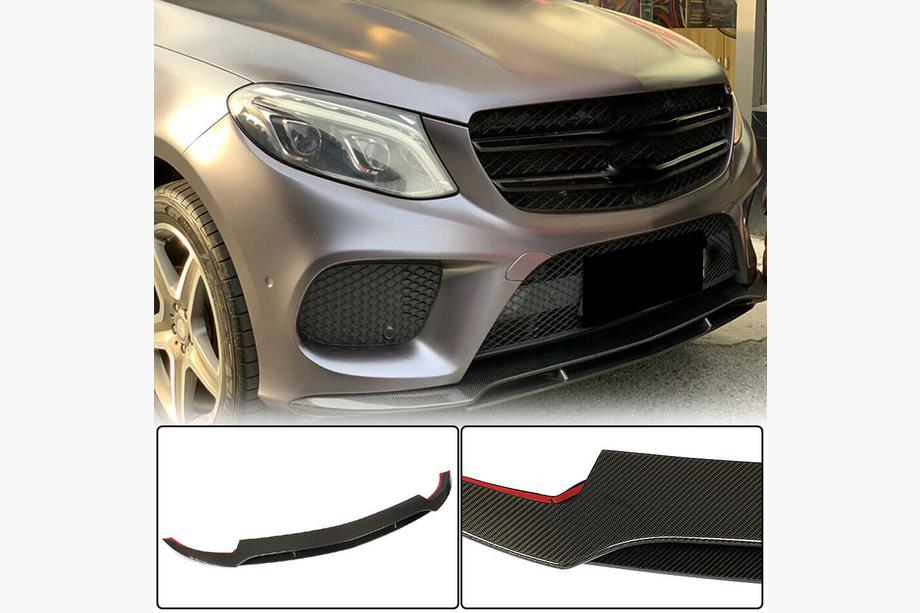 Mercedes GLE coupe C292 2015-2019 Frontlippe Stoßstange Aufsätze (für GLE43 AMG, Carbon) Image