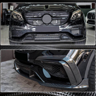 Mercedes GLE coupe C292 2015-2019 Frontstoßstangen Lippe Aufsätze (für GLE63 AMG, Kunststoff) Foto 4