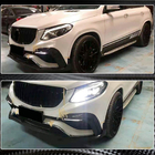 Mercedes GLE coupe C292 2015-2019 Frontstoßstangen Lippe Aufsätze (für GLE63 AMG, Kunststoff) Foto 5