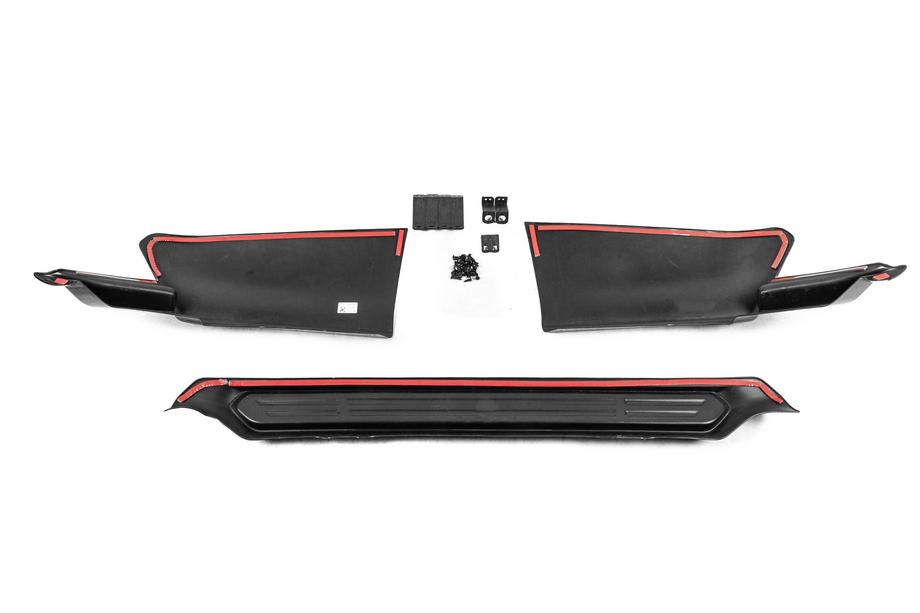 Toyota Land Cruiser Prado 150 2009-2023 Hintere TRD-Heckverkleidung, 3-teilig (für 2017+) Schwarz Foto 6