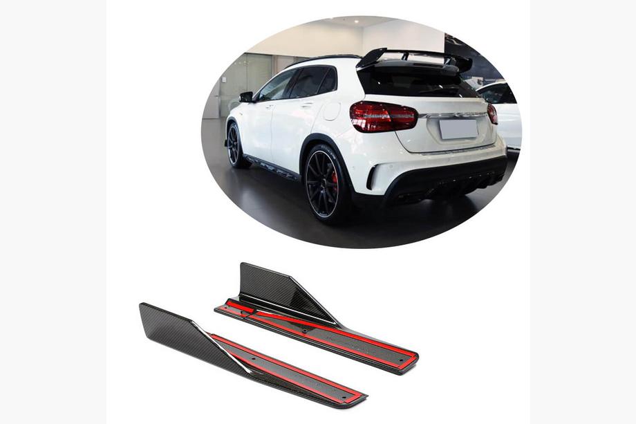 Mercedes GLA X156 2014-2019 Einstiegsleisten Abdeckungen (für GLA45 AMG 2013-2016, Carbon) Image