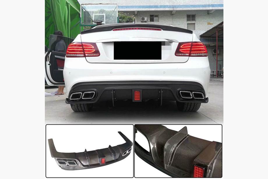 Mercedes E-class coupe C207 2010-2017 Heckdiffusor für AMG-Line 2014-2016, Carbon Image