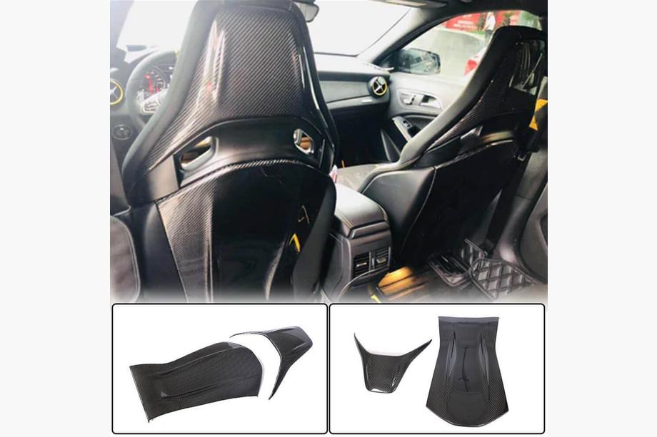 Mercedes A-class W176 2012-2018 Sitzauflagen aus Dry Carbon Foto 2