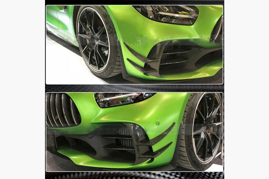 Mercedes AMG GT C190/R190 2014-2022 Frontstoßstangenaufsätze V1 (für GT R 2016-2019, Carbon) Foto 4