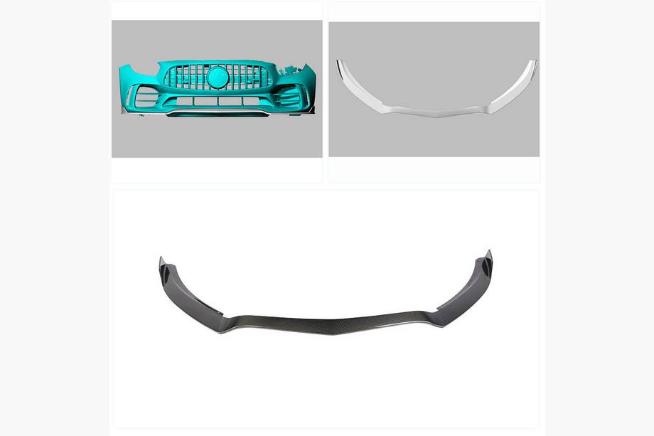Mercedes AMG GT C190/R190 2014-2022 Frontstoßstange Lippe Aufsatz (für GT R 2016-2019, Carbon) Foto 2