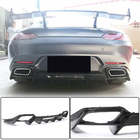 Mercedes AMG GT C190/R190 2014-2022 Heckdiffusor Stoßstange (für 2015-2017, Carbon) Foto 1