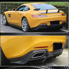 Mercedes AMG GT C190/R190 2014-2022 Heckdiffusor Stoßstange (für 2015-2017, Carbon) Foto 3