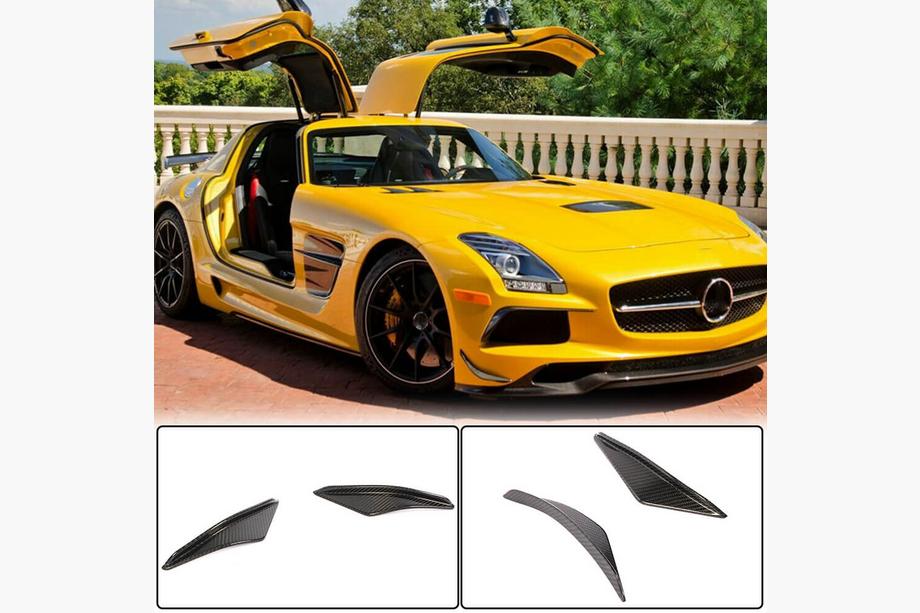 Mercedes SLS C197 2010-2014 Frontstoßstangen Flaps V1 Carbon Foto 1