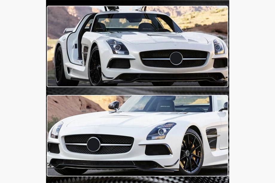 Mercedes SLS C197 2010-2014 Frontstoßstangen Flaps V1 Carbon Foto 5